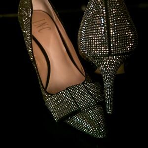 INC International Concepts Black and White Heels